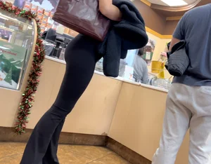 Tall Brunette at The Candy Store