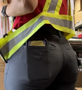 Sexy Chick-Fil-A employee with wide hips & plump booty!