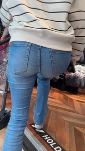 Tight jeans on the street of Oslo