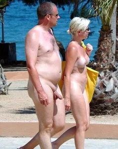 Nude beach and topless girls