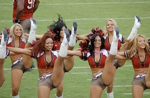 Candid cheerleaders