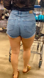Walmart ass was hungry! Jean shorts