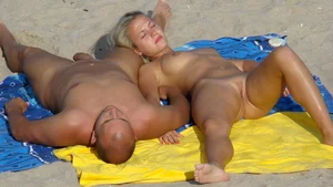 Nude beach and topless girls