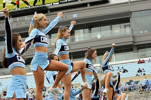 Candid cheerleaders