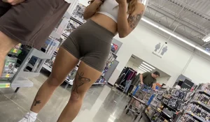 Thick latina in alphalete shorts / Not OC