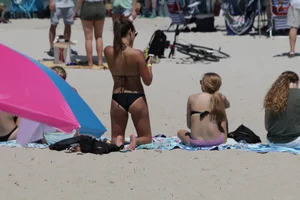 Candid Florida beach and bikini girls