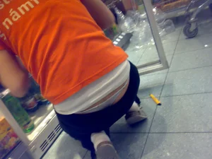 Huge collection of whale tails, ass cracks and panty peeks in public