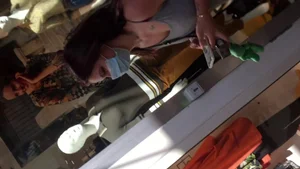 Teen in tight shorts but too much asscheeks