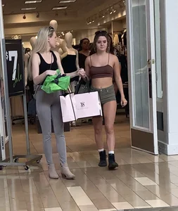 Mall trip 3! Perfect ass in jean shorts