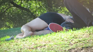 Bunch of sexy girls upskirted at parks showing their panties and asses