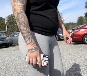 Thick ghetto latina in skin tight flares