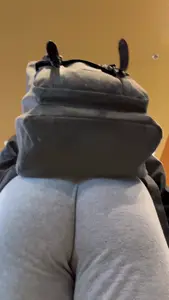 More Shots Of The Somewhat Jiggly College Girl In Loose Grey Sweats