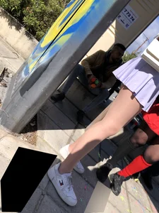 Carnival girls wearing pantyhose, spandex shorts, stockings, skirts and other outfits