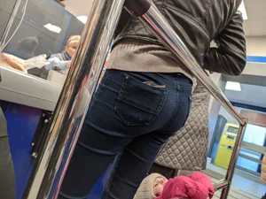 Skinny Booty in Tight Jeans Subway Creepshot