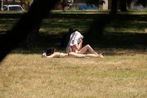 Creepshots of some girls in the park getting some sun in bikinis
