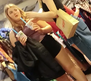 My neighbours bratty little pawg daughter shopping