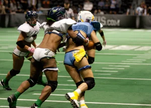 Sexy female football players with hot bodies