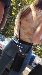Slim girl has a nice tight ass