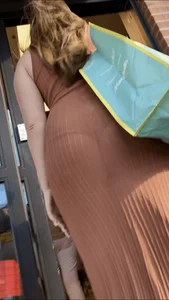 Sexy milf see-through dress black panties