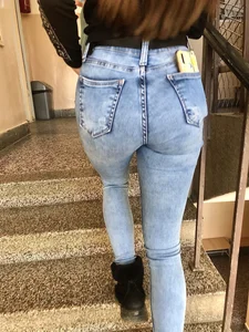 Brunette with fit ass