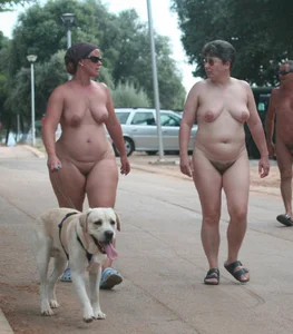 Nude beach and topless girls