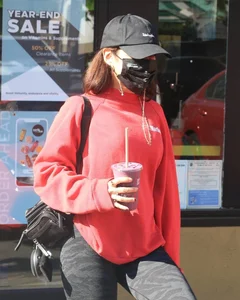 Vanessa Hudgens with GG Magree seen outside Earthbar in West Hollywood