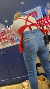 Cute girl in skinny jeans