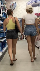 Jean shorts legs and booty 0710