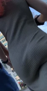 PAWG in a See-Through Dress