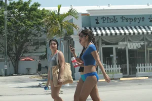 Candid Florida beach and bikini girls