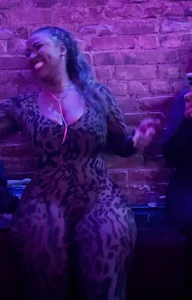 Thick Ebony in bodysuit