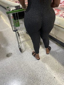 Woman in gray onesie