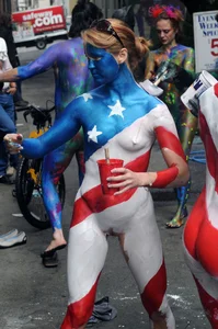 Publicly nude girls