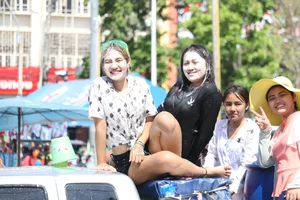 Water Festival girls in Thailand