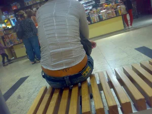 Huge collection of whale tails, ass cracks and panty peeks in public
