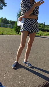Candid Girl With Hot Slim Legs Standing on the Street And in the Class Creepshots