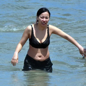 Asian beach and bikini girls