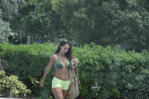 Sexy Florida beach bikini girls, some topless