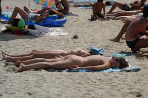Sexy girls on nude beach Promorsk in Bulgaria