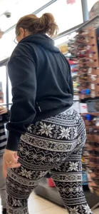 Leggings Fat Ass Milf RedHead Front And Ass Caps