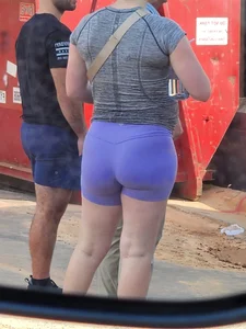 CAUGHT Pregnant Shorts Eating THICC PAWG