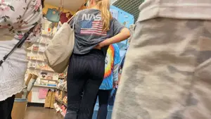 Cute Tight Blonde in Leggings