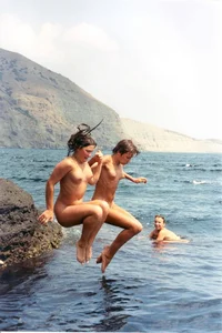 Nude beach and topless girls