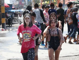 Water Festival girls in Thailand