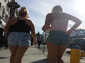 Super hot PAWG perfect ass filling mini Shorts (OC)