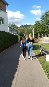 TIGHT JEANS / Great Ass in hot Jeans walking in front of me