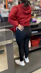 Black jeans cashier