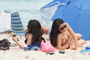 Beach and bikini girls