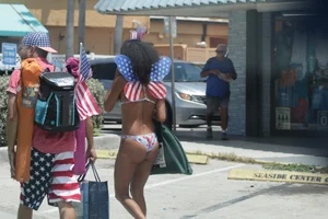 Florida beach and bikini girls