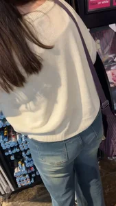 Cute Booty in Blue Jeans Closeup